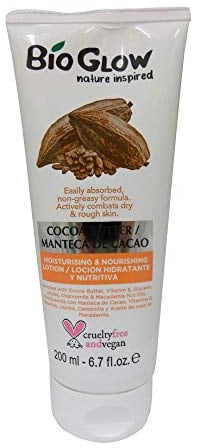 Bioglow Cocoa Butter Moisturising and Nourishing Lotion, Nature Inspired, Chamomile, 200 ml, (Pack of 1)