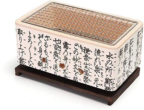 4 In 1 Griglia Da Tavolo Per Barbecue In Ceramica Hibachi Barbecue Yakitori Mini Grill a Carbone Per Cottura Bergmeal