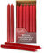 Hyoola 25 cm Stabkerzen - 12er Pack - Rot - Unparfümierte Tafelkerzen - Kerzen Lange Brenndauer