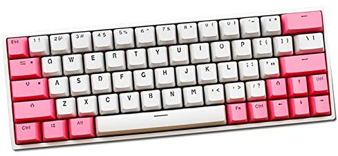 KEEZSHOP Keycaps, 64 Keycaps Backlight Mechanische Tastatur PBT Keycaps für GK64 / SK64 Keyboard Keys(nur Keycaps