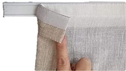 Profilo velcrato a strappo in Alluminio - Binario per Tende a Pannello a Finestra-Larghezza da cm 40 a 100 (cm 40)