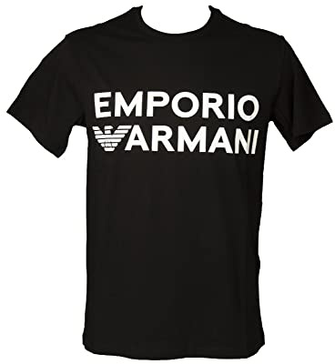 Emporio Armani Swimwear T-Shirt Logo Band, Black, M