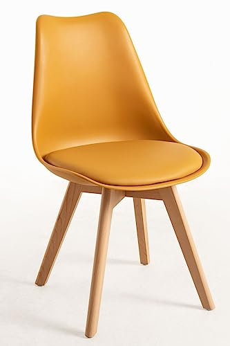 Regalos Miguel - Packs Sillas Comedor - Pack 6 Sillas Synk Basic - Mostaza