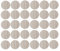 30x Cache vis adhésif autocollant diamètre 20mm bouchon trou meuble table chaise maison, bois chêne blanc