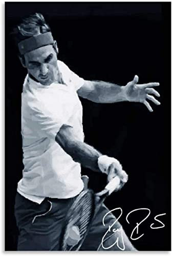 Holz Puzzle 500 Teile Roger Federer-Plakat Puzzles für Erwachsene und Kinder anspruchsvoll 500 Piece 20.4x15inch(52x38cm) Kein Rahmen
