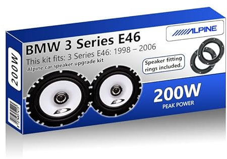 3 Series Speaker upgrade Front Kick Panel Alpine car speakers 5.25 13cm 200W