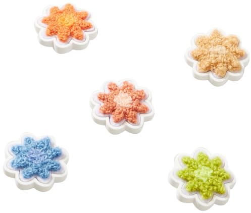 Crocs Unisex Flower Power Patches 5 Pack Schuhanhänger, Einheitsgröße