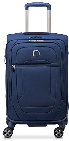 DELSEY PARIS Helium DLX Softside Erweiterbares Gepäck mit Spinner-Rädern, Marineblau, Carry on 20 Inch