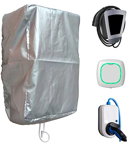 LOTHID Wallbox Wetterschutzdach für E-Auto-Ladestation, Outdoor-wasserdichte staubdichte regendichte Ladeschalenabdeckung (Wandmontage: 40 x 32 x 20 cm)