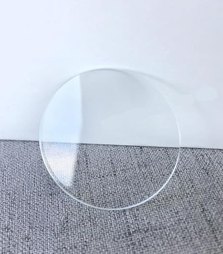 JUMELA Doppelte Konvexe Kuppel, doppelt gewölbtes Mineral-Uhrenglas, 1,2 mm Dicke, runder Kristall, 38 mm-45 mm Durchmesser, Gebogene Linse, for Uhrenreparatur, 1 Stück (Size : 42mm)