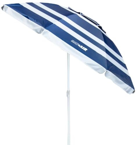 BigBuy Productos de hogar Sombrilla Aktive Azul/Blanco Aluminio Acero 200 x 198 x 200 cm (6 Unidades)