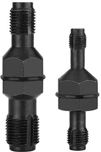 2 Stück Zündkerzen-Gewindebohrer, Kohlenstoffstahl-Zündkerzen-Gewindeeinsatz-Gewindebohrer-Set M10 X 1,0/M12 X 1,25 M14 X 1,5/M18 X 1,5 Zündkerzen-Gewindebohrer für die Reparatur