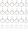 UNICRAFTALE 50 Sets Blank Dome Cabochon Pendants 304 Stainless Steel Round Cabochon Necklace Charms with Pinch Bails 12mm Blanks Bezel Pendant Trays with Glass Cabochon for DIY Jewelry Making