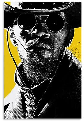 ENILSA Django Unchained Foto-Leinwand-Poster, dekoratives Gemälde, Leinwand-Wandposter und Kunstdruck, modernes Familienschlafzimmer-Dekor-Poster, 30 x 45 cm