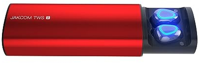 KUTYU TWS2 True Wireless Earphone Power Bank 2in1 Bluetooth Headphone Earbuds Headset with Portable Velvet Bag, Red