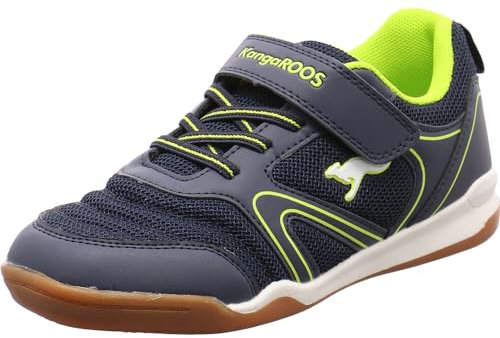 KangaROOS Unisex Kinder K-breezeyard Ev Sneaker, Dk Navy Lime, 34 EU