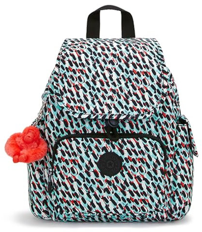 Kipling City Pack Mini Kleiner Rucksack, Abstract Print (Weiß)
