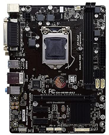 DISPRA Fit For GIGABYTE GA-H81M-DS2 Zócalo H81 de la Placa Base de Escritorio LGA 1150 I 3i5 I7 DDR3 16G Micro -ATX ueefi bios Mainboard Original