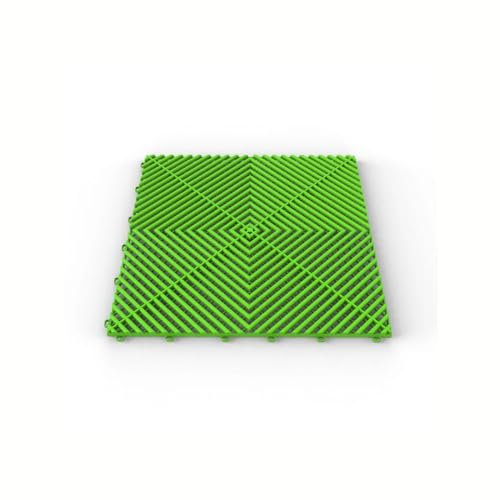 PIASTRELLE PAVIMENTAZIONE AD INCASTRO, CARRABILE, DRENANTE, GRIGLIATO IN PLASTICA ANTISCIVOLO GARAGE OFFICINA CONCESSIONARIA CARROZZERIA AUTOLAVAGGIO CASA TERRAZZA (VERDE LIME)