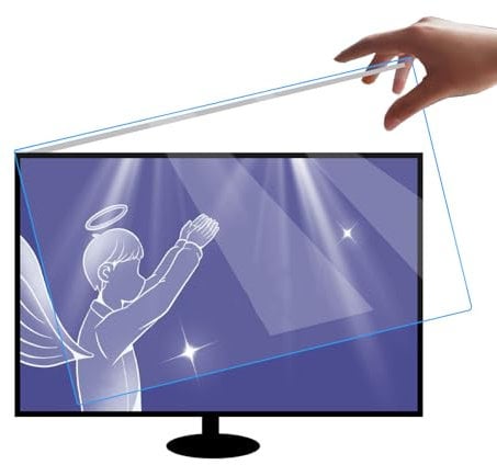 OSUKI Anti-Blue Light Filter for PC Computer Screen,Anti Blue Light Screen Protector for TV,laptops LCD hanging board anti-blue light screen protector,Anti-UV,Eye Protection,19in or 20in(458 * 280mm)
