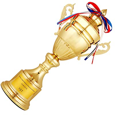 SUPVOX Trophée d'or Trophée De Golf Trophée du Tournoi Trophée De Basket Basket-Ball Trophée du Gagnant des Étoiles Coupe Trophée Drôle Trophée De Football Artisanat Enfant Métal Prix