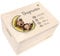 Creative Deco Erinnerungsbox Baby Personalisiert mit Namen | 40 x 30 x 24 cm | Individuelle Erinnerungskiste Geschenk zur Geburt für Mädchen und Jungen | Holzkiste mit Deckel | Farbdruck