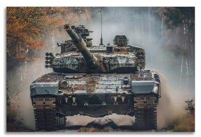 FYRCO Hauptkampfpanzer-Poster, Deutscher Leopard 2. Weltkrieg, Hauptkampfpanzer, dekoratives Gemälde, Leinwand-Poster, 30 x 45 cm