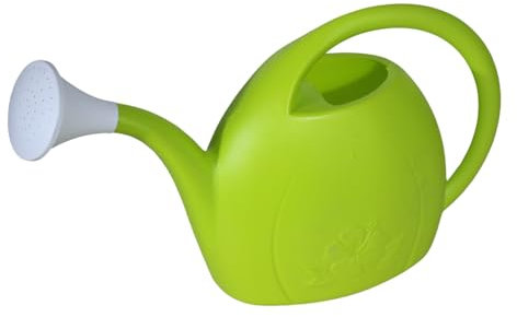KEROPPA Regadera 3,5 L, Riego con Difusor, para Hogar o Jardines Pequeños, Material Reciclable, Resistente, Ligera, Verde Claro