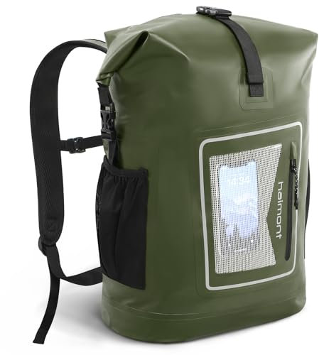 Haimont Wasserdichter Rucksack Dry Bag 30l - Roll Top Rucksack mit gepolstertem Tragegurt, wasserdichte Tasche für Wassersport, Fahrrad Rucksack, Trekking, Surfen, Rafting, Angeln