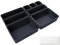 YOYEAH Schubladen Organizer Box 8er Set - Ordnungssystem für Küche & Bad, Make-up, Gewürze - Kunststoff Schubladenbox mit Silikonmatten - Schreibtisch & Schminktisch Trenner - Schubladen Sortierbox