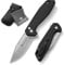 DRACHENADER B-FENG Taschenmesser, Klappmesser mit Buttonlock, D2 Stahl, Aluminium Griff, Einhandmesser mit Clip, Nylon Tasche für Outdoor