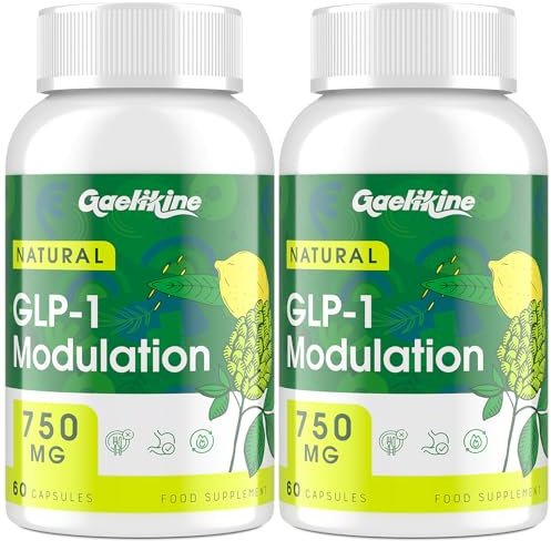 GLP-1 Modulation 750mg for Appetite Regulate & Gut Health, Natural GLP Supplement with Synbiotics, Hops Flower Extract & Eriocitrin, GLP-1 Levels Booster - 120 Capsules