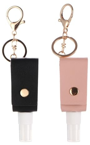 2 PCs Händedesinfektionstschlüsselkette 30 ml Leckschutz Händedesinfektionshalter Tragbares Handsinterenteilungsgel mit Clip Nachfüllbares Desinfektionsmittel mit Clip -Mehrzweck -Desinfektionshalter