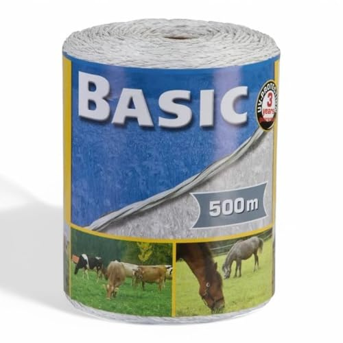 Briconess.com Filo elettrificato per recinti elettrici bobina 500 mt bianco