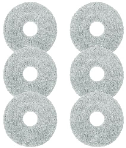 6 Stück Wischtücher für Dreame L10 Ultra/ L10S Pro/ L10S Ultra/ L10S Pro Ultra Heat/L20 L30 L40 L50 Ultra/ X30 X40 X50 Ultra/Mova E30 Ultra P50 Pro Ultra Complete für Xiaomi X10+ / X20+ Saugroboter