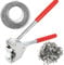 Ensemble de Pinces à Sceller avec Gaufrage, Plombage Edf, Comprenant 40 Scellés Ronds et 30 Mètres de Câble de Scellement, Adapté aux Scellés Ronds de 8 à 10 mm, pour Compteurs D'eau
