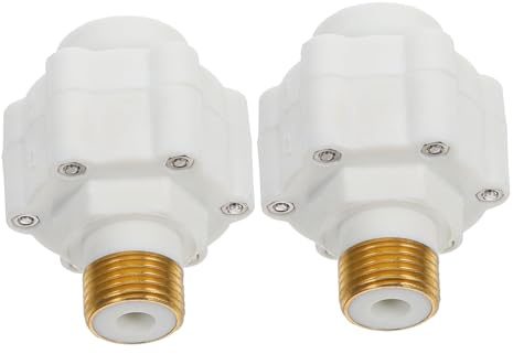 ZUNOXAZ 2 Stück Anti Elektro Wandvorrichtung aus Kupfer und Abs für Elektrischen und Solar Warmwasserbereiter Einfache Montage mit Stabilem Leckageschutz für Bad und Küche