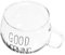 FUNOMOCYA Tazza Latte Trasparente da Coppa per Colazione e Porridge per Ristoranti e Feste Design Uso