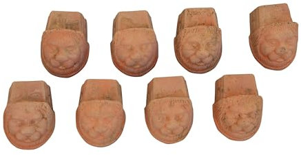Biscottini Juego de 8 patas para maceta con diseño de pata de león, para macetas de interior y macetas para plantas de exterior, apto para macetas cuadradas, redondas y rectangulares