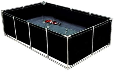 Rechteckiger Swimmingpool mit Metallrahmen, einfach aufzubauen, ideale Sommerspaß-Oase für Familie und Freunde, perfekt für Entspannung im Garten und Outdoor-Aktivitäten
