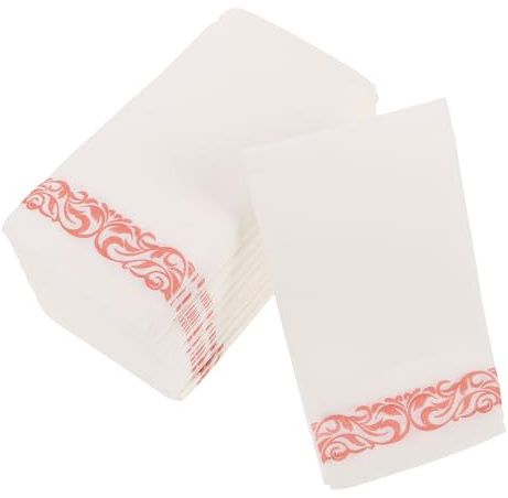 VILLFUL 50 Blatt Taschentuch für Western-Food-Partys servietten Papierserviette Handtuch Rose Gold