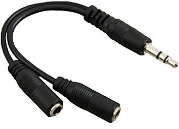 Fpuk - Cable bifurcador de audio (conector jack de 3,5 mm)