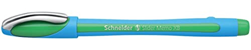 Schneider Kugelschreiber SLIDER Memo XB, grün, Schaft cyan/grün