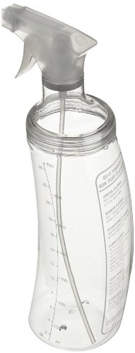 Casabella 26 oz. Refillable Contour Cleaning Spray Bottle, Clear