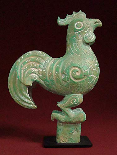Museumsreplikat chinesische bronze Hahn Figur