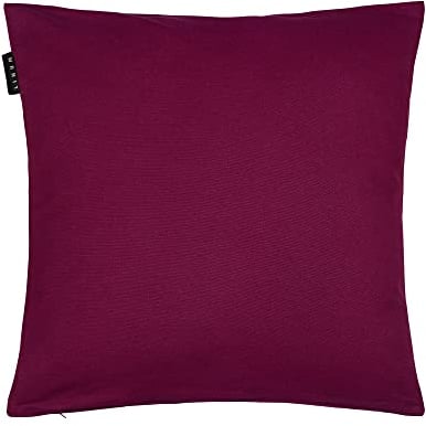 LINUM Annabell Elegant Kissenhülle 50x50 cm, 100% Baumwolle, Maschinenwaschbar, Burgunderrot