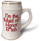 3dRose Tasse mit Aufschrift I'm the maid of honor btch, 510 ml, 624 ml, Weiß