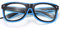 ERGEOB® Coole selbstleuchtende EL Wire Brille mit Batteriebetrieb und Modusänderung in Blau - DIE PARTYBRILLE Ideal für Fasching, Karneval, Festivals, Halloween, Raves, Clubbesuche,...