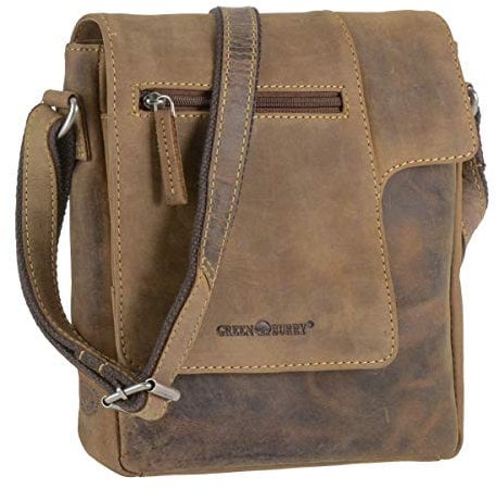 Greenburry Vintage Umhängetasche Braun 23x26x5cm