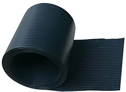Ventanara® Sichtschutzstreifen aus Hart PVC für Stabmattenzaun Anthrazit Sichtschutz Windschutz 19 cm x 2,55 m (10 Streifen)